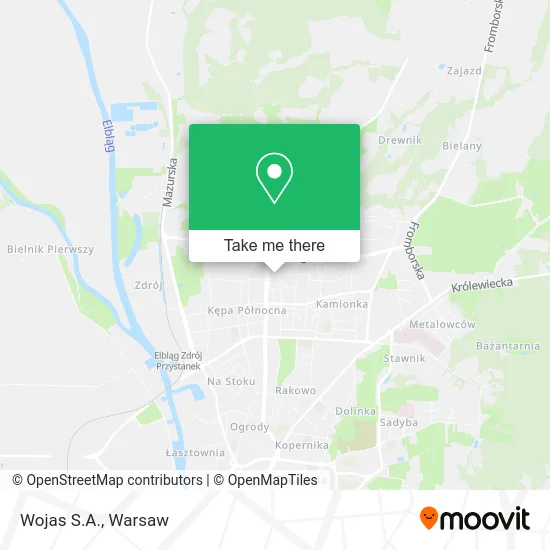 Wojas S.A. map