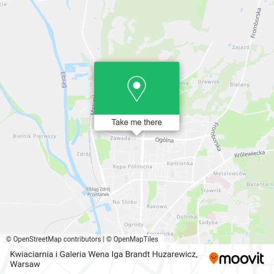 Kwiaciarnia i Galeria Wena Iga Brandt Huzarewicz map