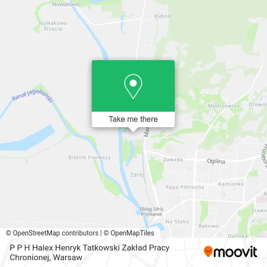 Карта P P H Halex Henryk Tatkowski Zakład Pracy Chronionej