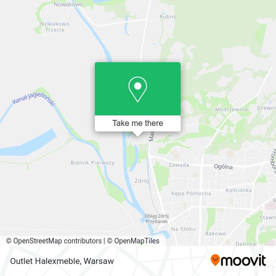 Outlet Halexmeble map