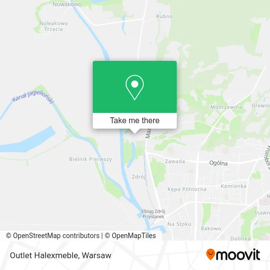 Карта Outlet Halexmeble