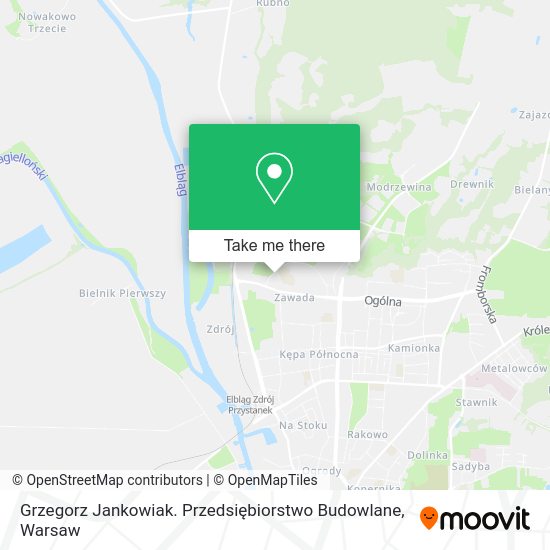 Grzegorz Jankowiak. Przedsiębiorstwo Budowlane map