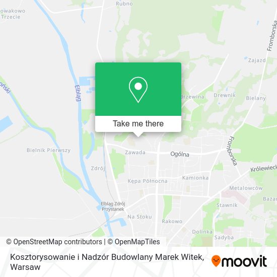 Kosztorysowanie i Nadzór Budowlany Marek Witek map