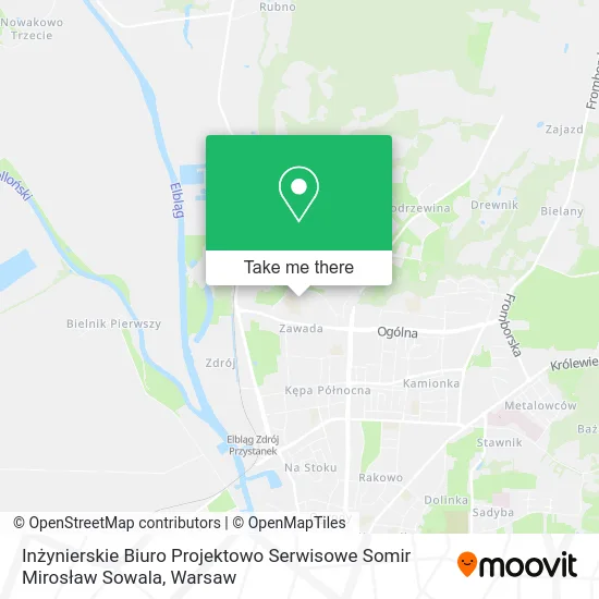 Карта Inżynierskie Biuro Projektowo Serwisowe Somir Mirosław Sowala