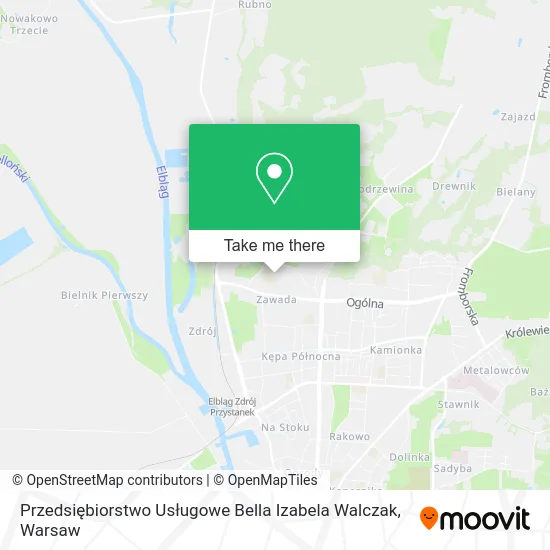 Карта Przedsiębiorstwo Usługowe Bella Izabela Walczak