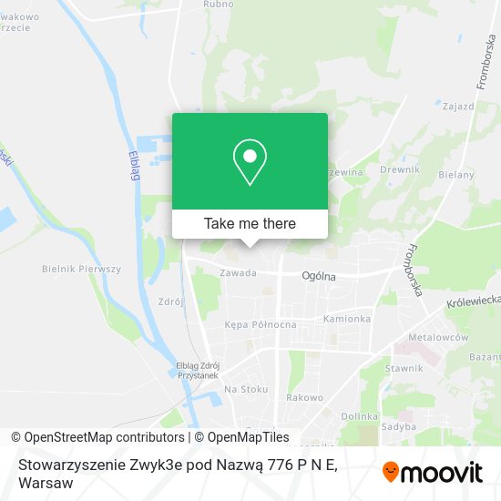 Карта Stowarzyszenie Zwyk3e pod Nazwą 776 P N E