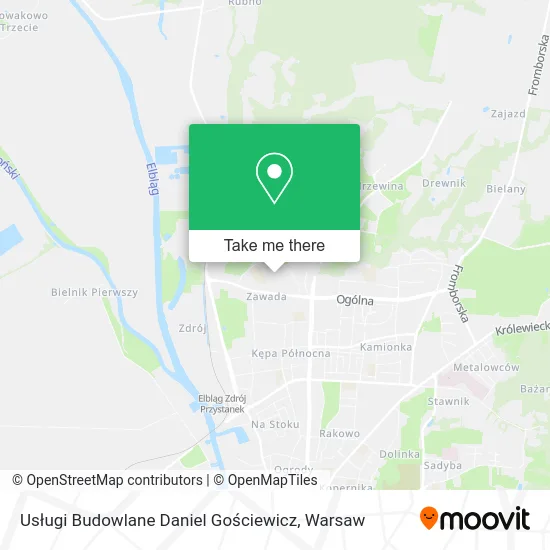 Карта Usługi Budowlane Daniel Gościewicz