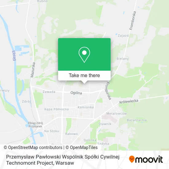 Przemysław Pawłowski Wspólnik Spółki Cywilnej Technomont Project map