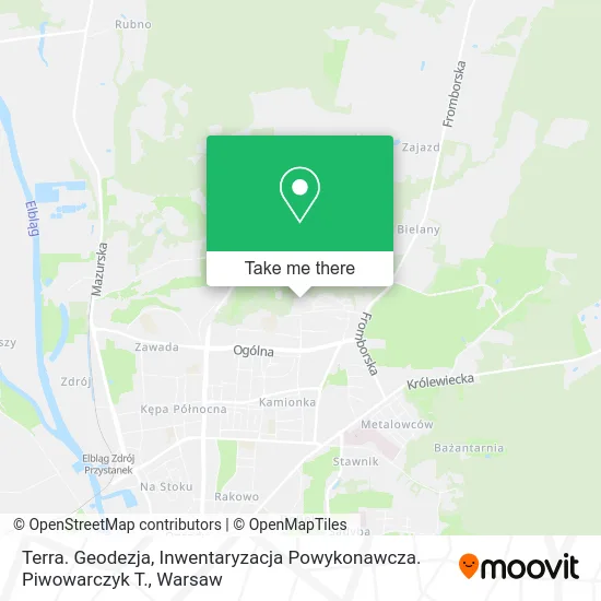Terra. Geodezja, Inwentaryzacja Powykonawcza. Piwowarczyk T. map