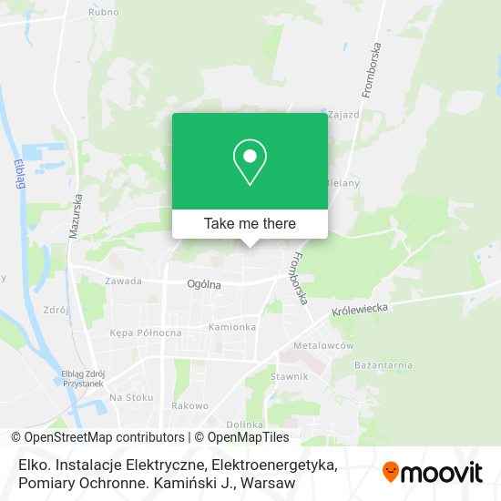 Elko. Instalacje Elektryczne, Elektroenergetyka, Pomiary Ochronne. Kamiński J. map