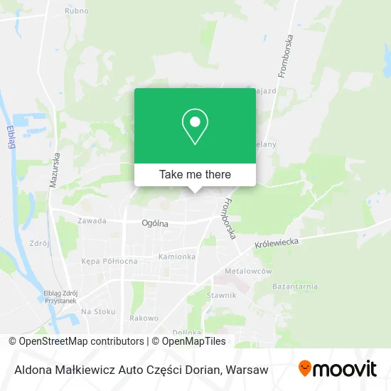 Aldona Małkiewicz Auto Części Dorian map