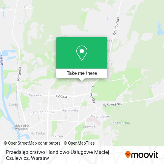 Przedsiębiorstwo Handlowo-Usługowe Maciej Czulewicz map