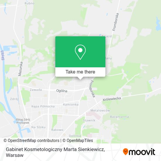 Gabinet Kosmetologiczny Marta Sienkiewicz map