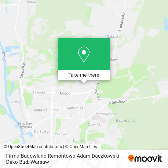 Firma Budowlano Remontowa Adam Daczkowski Deko Bud map