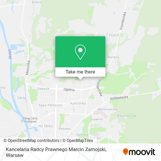 Kancelaria Radcy Prawnego Marcin Zamojski map