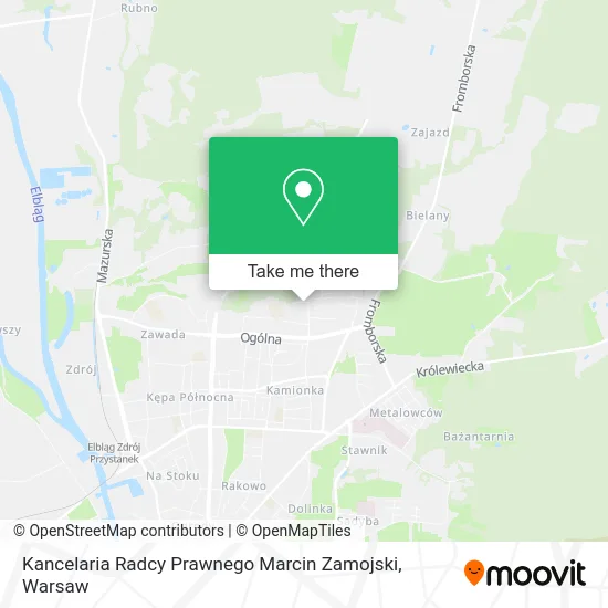Kancelaria Radcy Prawnego Marcin Zamojski map