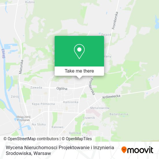 Wycena Nieruchomosci Projektowanie i Inzynieria Srodowiska map