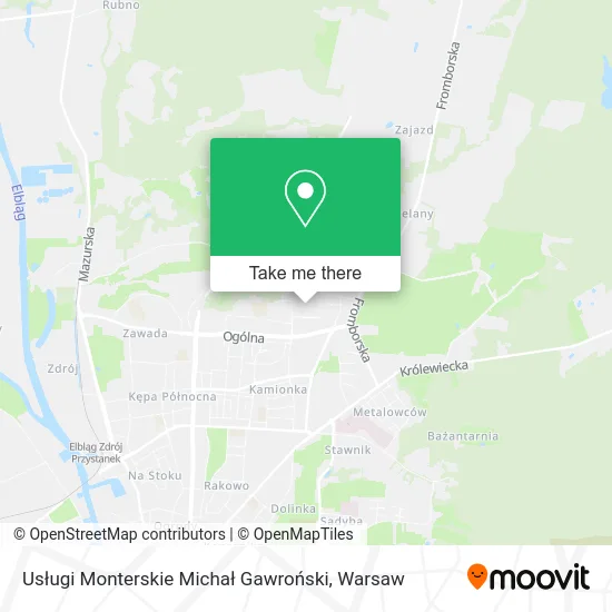 Usługi Monterskie Michał Gawroński map