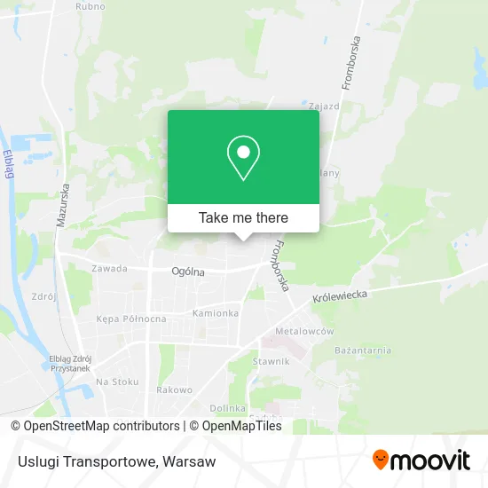 Uslugi Transportowe map