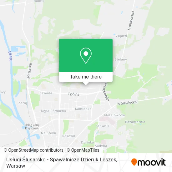 Usługi Ślusarsko - Spawalnicze Dzieruk Leszek map