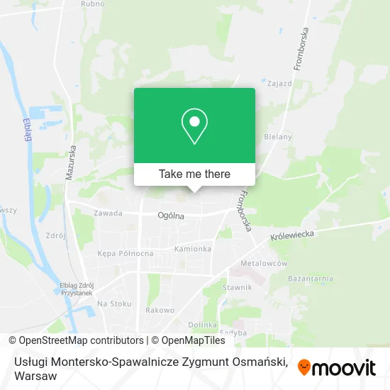Usługi Montersko-Spawalnicze Zygmunt Osmański map