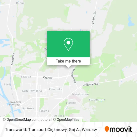 Transworld. Transport Ciężarowy. Gaj A. map