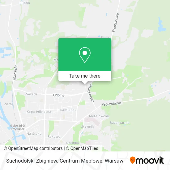 Suchodolski Zbigniew. Centrum Meblowe map