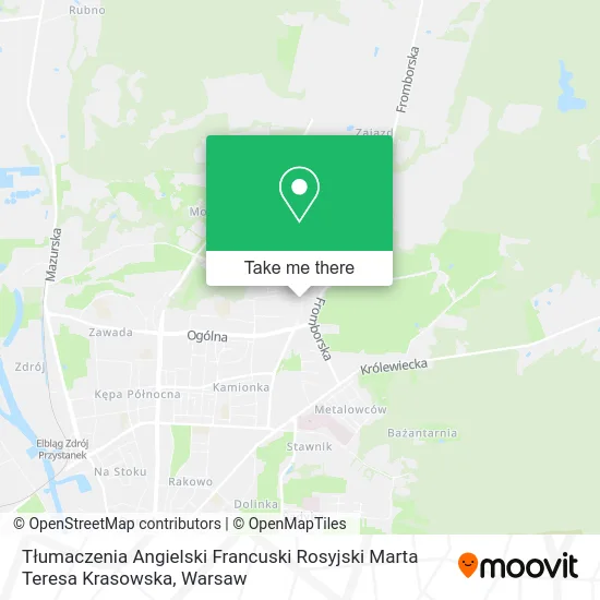 Tłumaczenia Angielski Francuski Rosyjski Marta Teresa Krasowska map