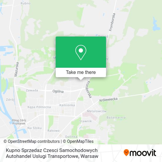 Kupno Sprzedaz Czesci Samochodowych Autohandel Uslugi Transportowe map