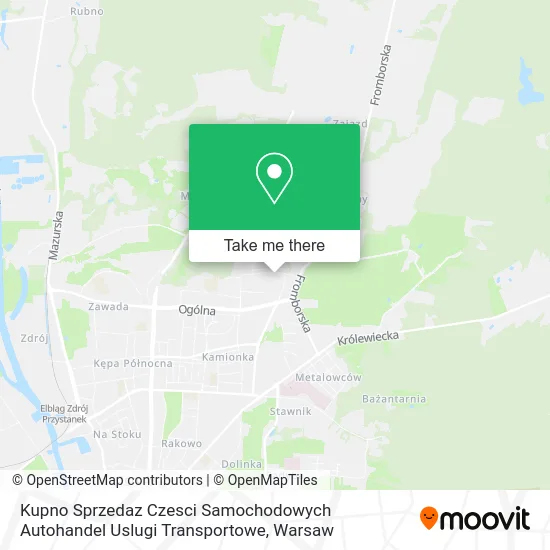 Kupno Sprzedaz Czesci Samochodowych Autohandel Uslugi Transportowe map