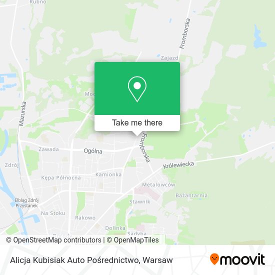 Alicja Kubisiak Auto Pośrednictwo map