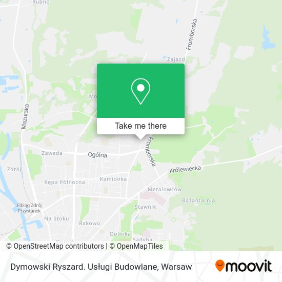 Dymowski Ryszard. Usługi Budowlane map