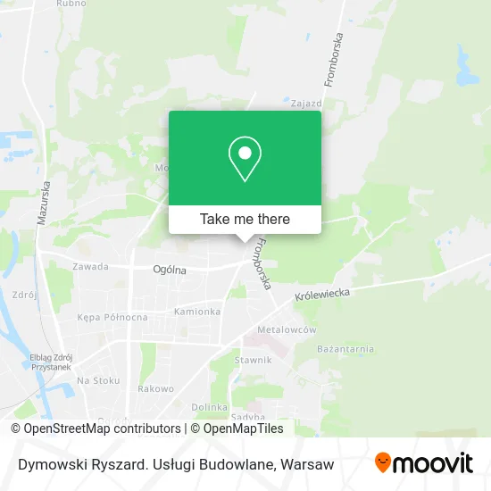 Dymowski Ryszard. Usługi Budowlane map