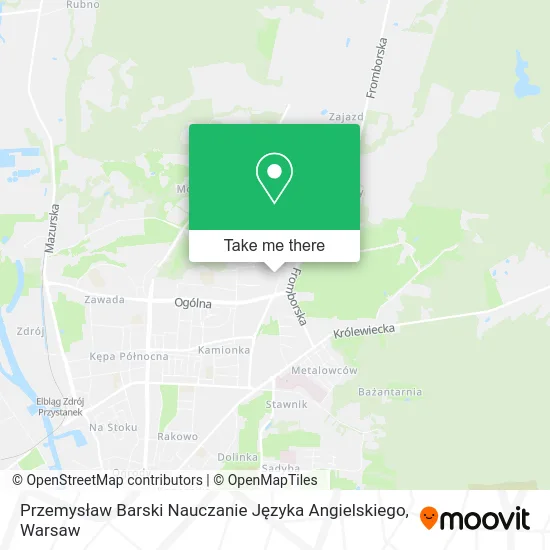 Przemysław Barski Nauczanie Języka Angielskiego map