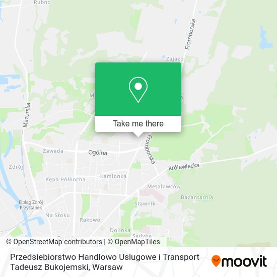 Przedsiebiorstwo Handlowo Uslugowe i Transport Tadeusz Bukojemski map