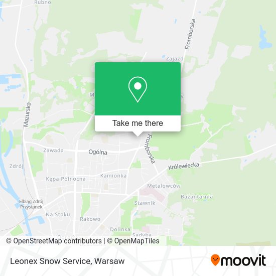 Leonex Snow Service map