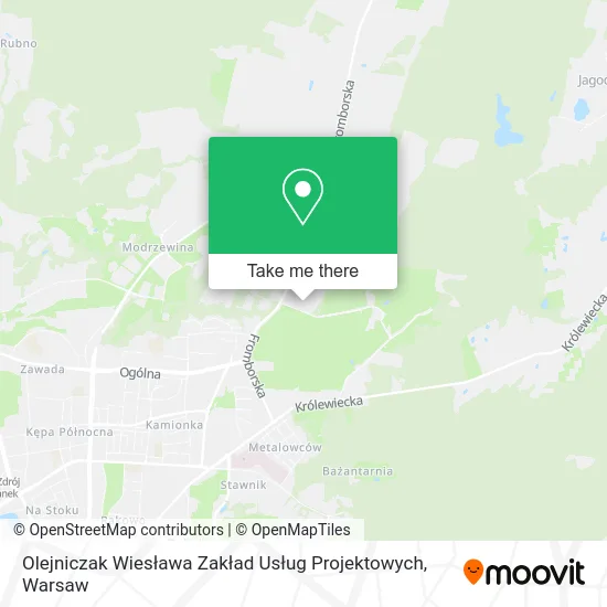 Olejniczak Wiesława Zakład Usług Projektowych map