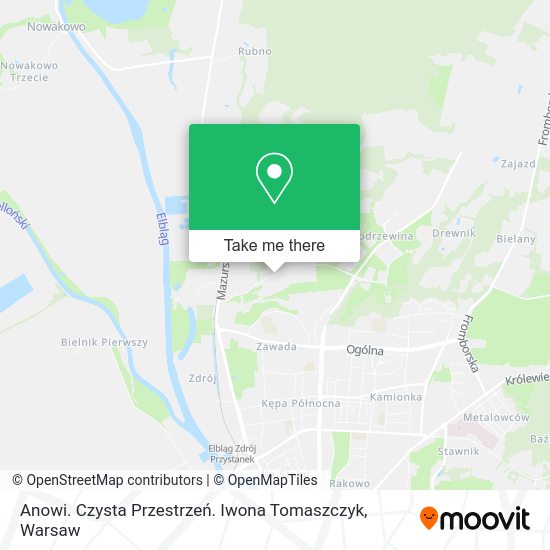 Anowi. Czysta Przestrzeń. Iwona Tomaszczyk map