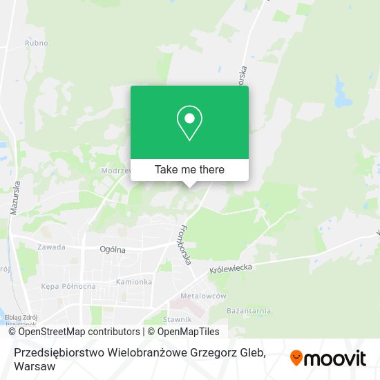 Przedsiębiorstwo Wielobranżowe Grzegorz Gleb map