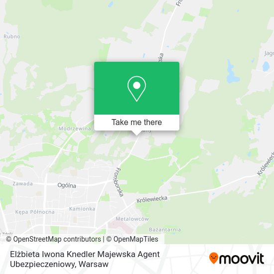 Elżbieta Iwona Knedler Majewska Agent Ubezpieczeniowy map