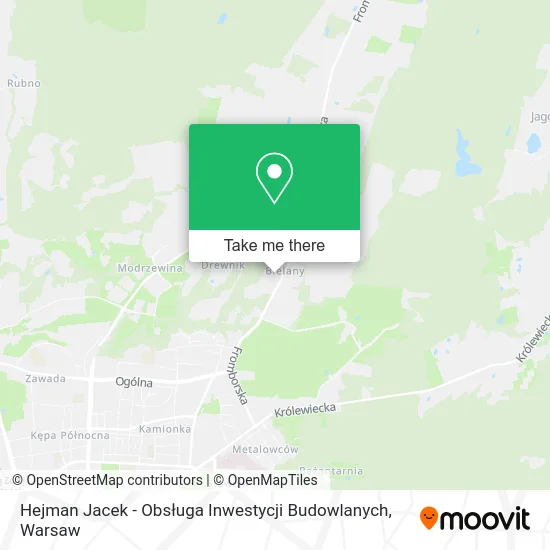 Hejman Jacek - Obsługa Inwestycji Budowlanych map