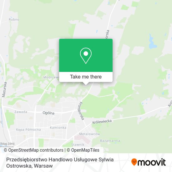 Przedsiębiorstwo Handlowo Usługowe Sylwia Ostrowska map