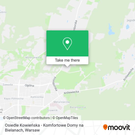 Osiedle Kowieńska - Komfortowe Domy na Bielanach map