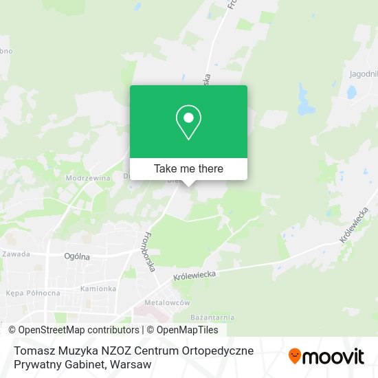 Tomasz Muzyka NZOZ Centrum Ortopedyczne Prywatny Gabinet map