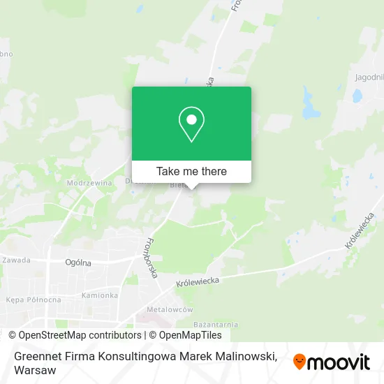 Greennet Firma Konsultingowa Marek Malinowski map