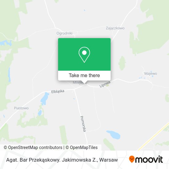 Agat. Bar Przekąskowy. Jakimowska Z. map