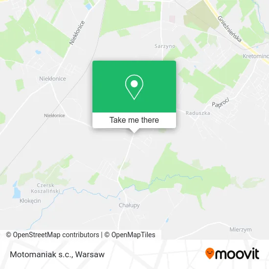 Карта Motomaniak s.c.