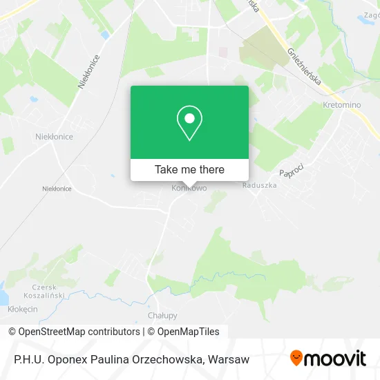 Карта P.H.U. Oponex Paulina Orzechowska