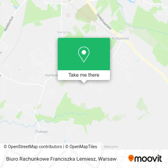 Карта Biuro Rachunkowe Franciszka Lemiesz