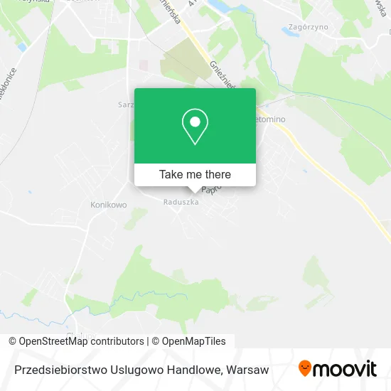 Карта Przedsiebiorstwo Uslugowo Handlowe